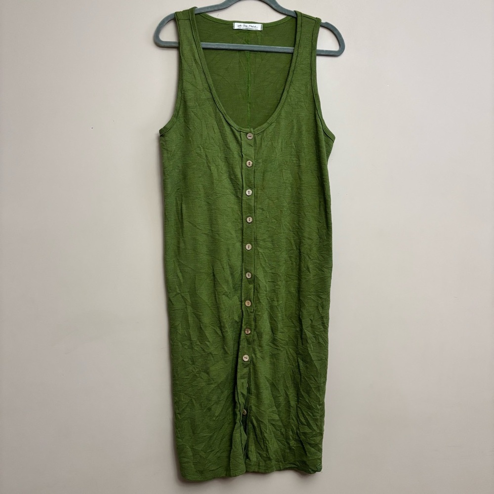 Free People Green Midi Dress